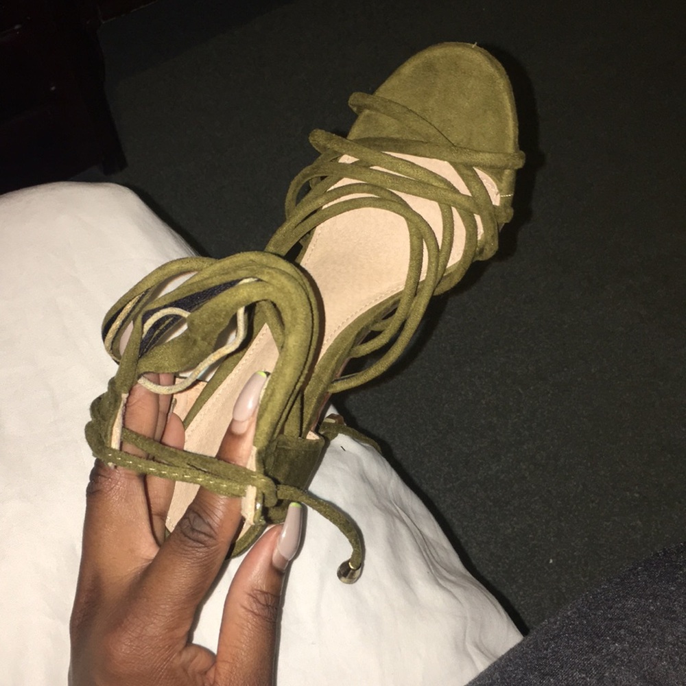 Olive Rope Heels